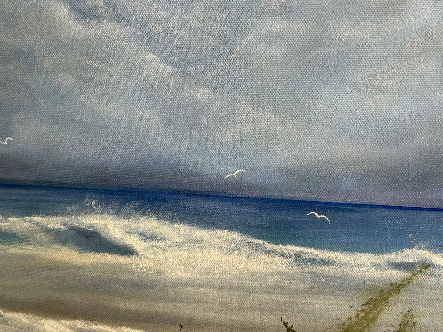 Sea Gulls and Waves