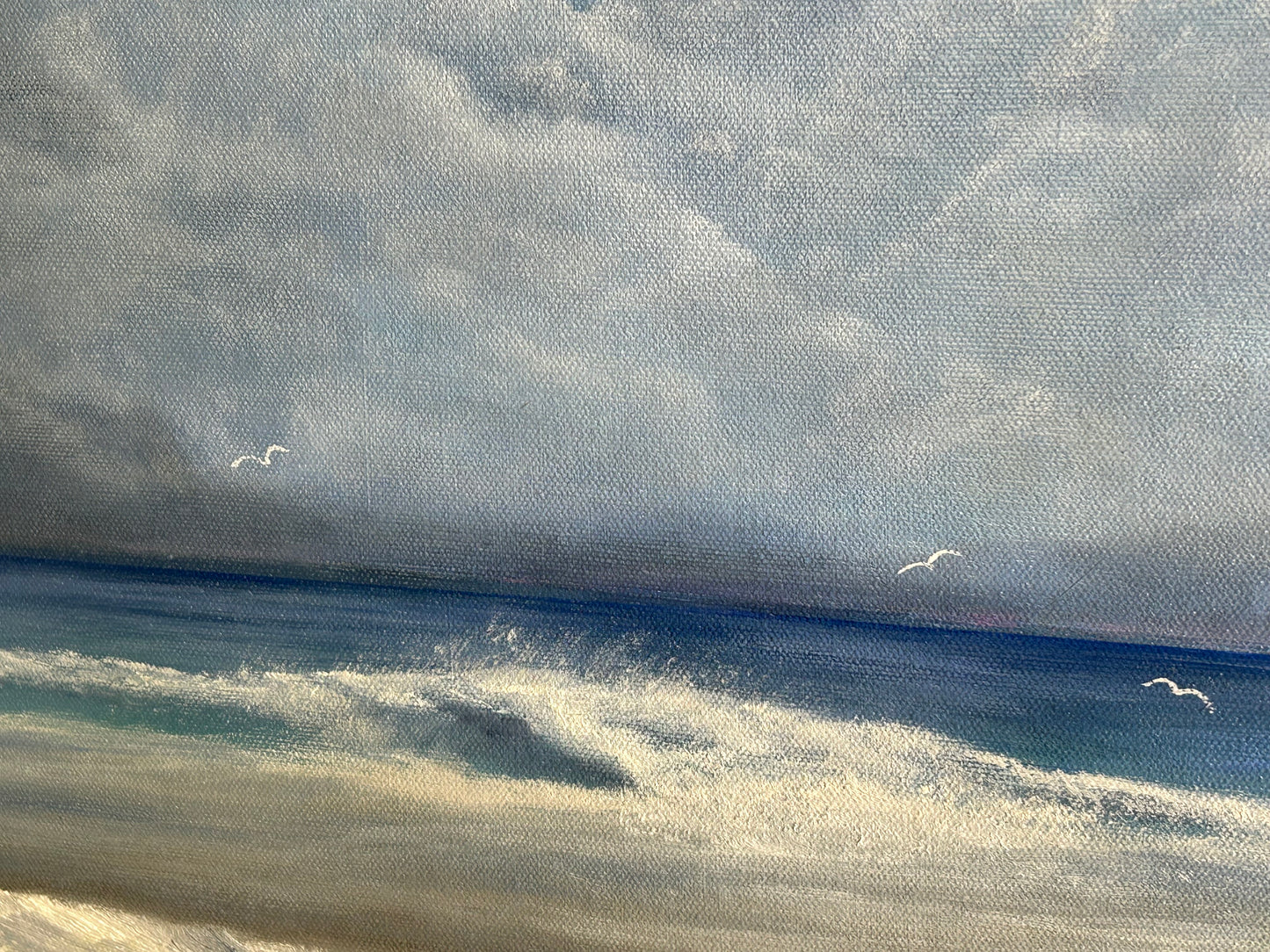 Sea Gulls and Waves